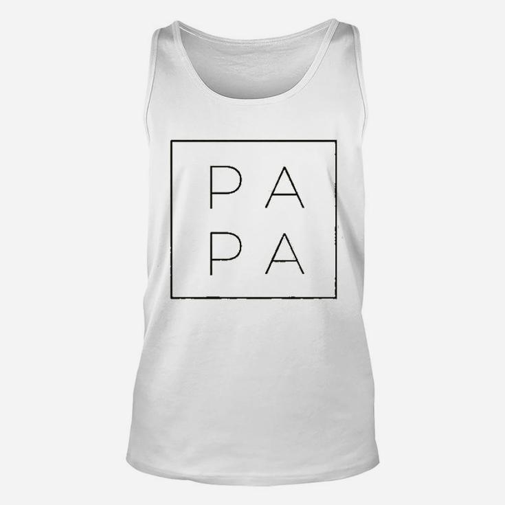 Papa Fathers Day Unisex Tank Top