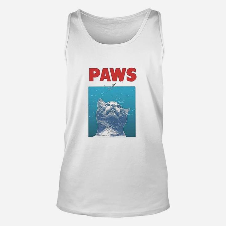 Paws Funny Cat For Cat Lovers Unisex Tank Top