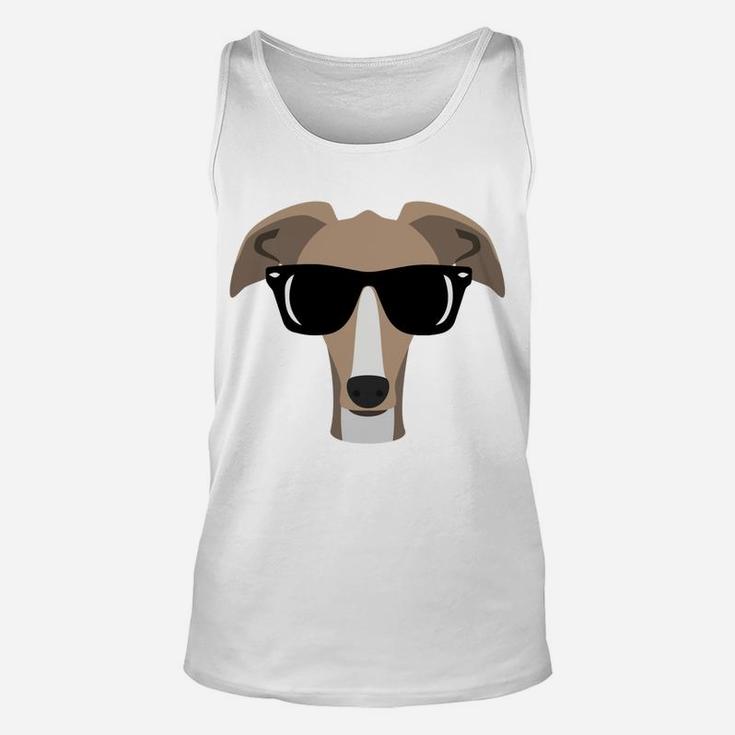 Paws Up Greyhound Dog Mom Dad In Sunglasses Sweatshirt Unisex Tank Top