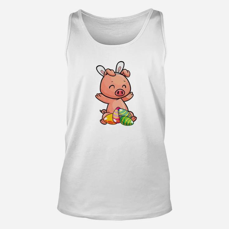 Pig With Bunny Rabbit Hat Easter Eggs T-Shirt Gifts Pig With Bunny Rabbit Hat Easter Eggs T-Shirt Gifts
