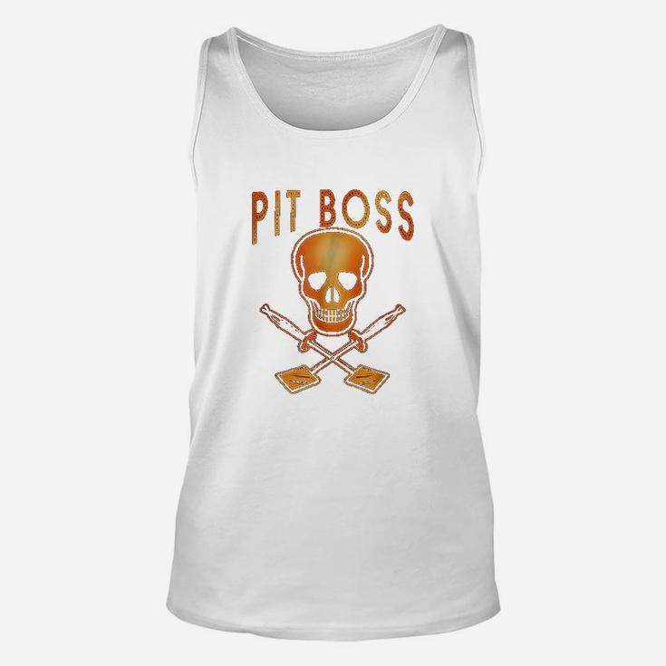 Pit Boss Grilling Skull And Spatulas Unisex Tank Top