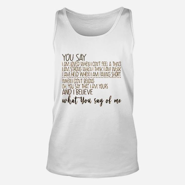 Positive  With Sayings Unisex Tank Top