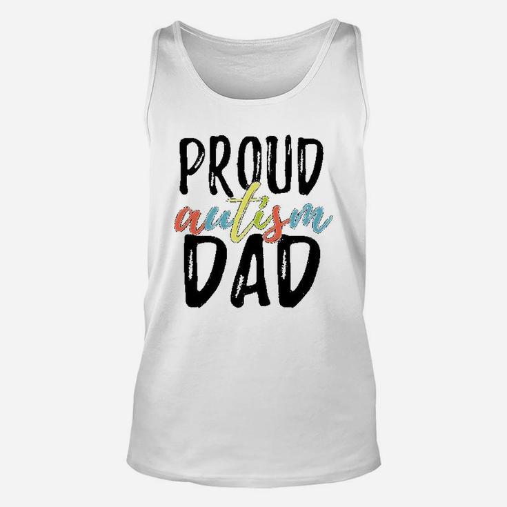 Proud Dad Awareness Family Spectrum Father Love Dad Unisex Tank Top