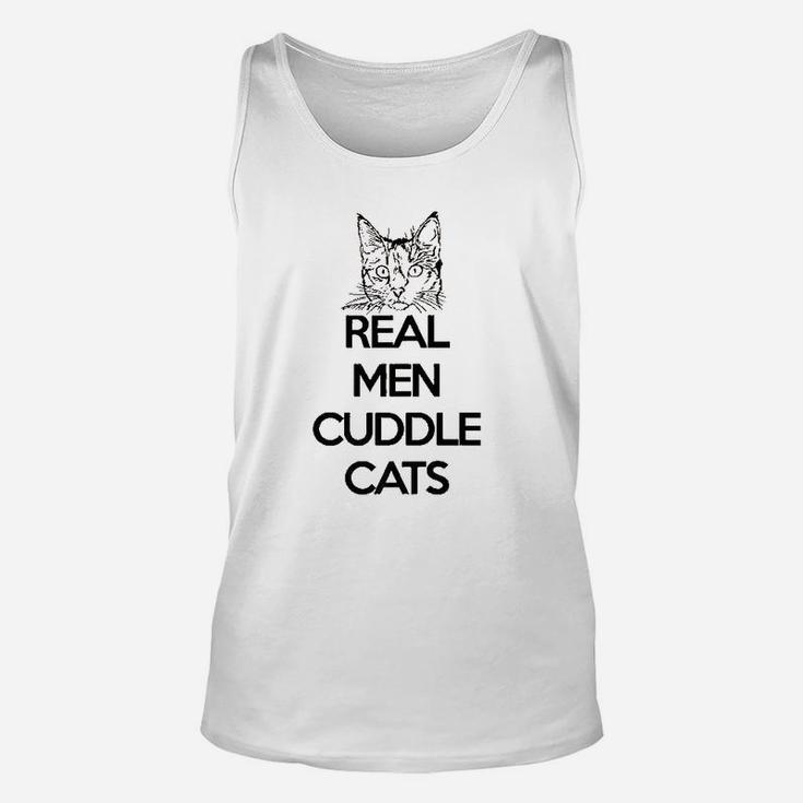 Real Men Cuddle Cats Unisex Tank Top