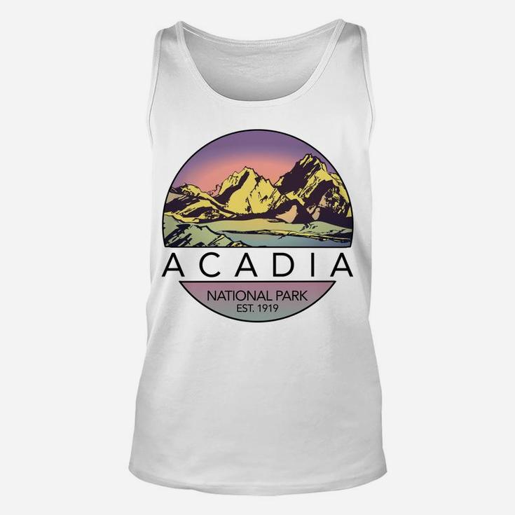 Retro Vintage Acadia National Park Long Sleeve Tee Shirt Unisex Tank Top
