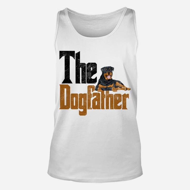 Rottweiler Dog Dad Dogfather Dogs Daddy Father Rottie Unisex Tank Top