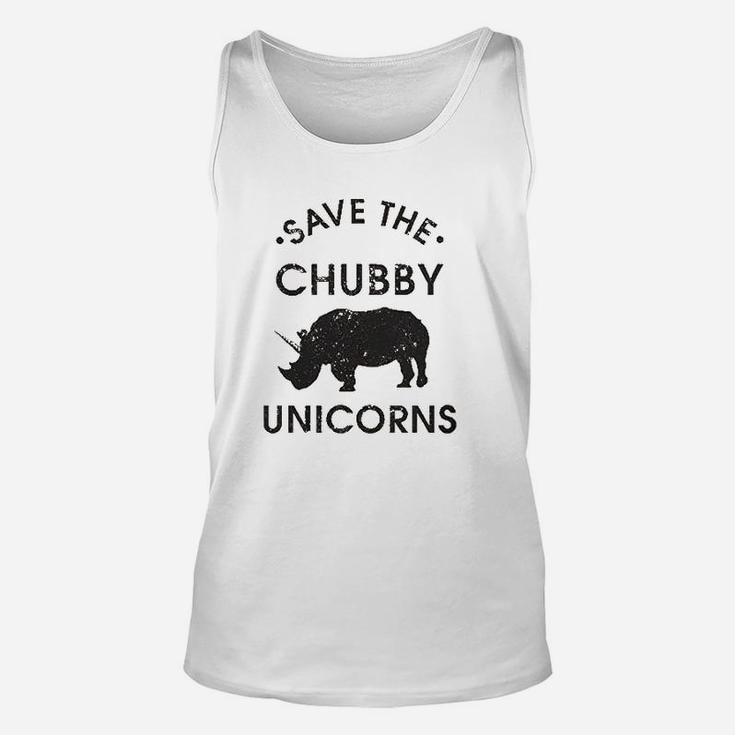 Save The Chubby Unicorns Unisex Tank Top
