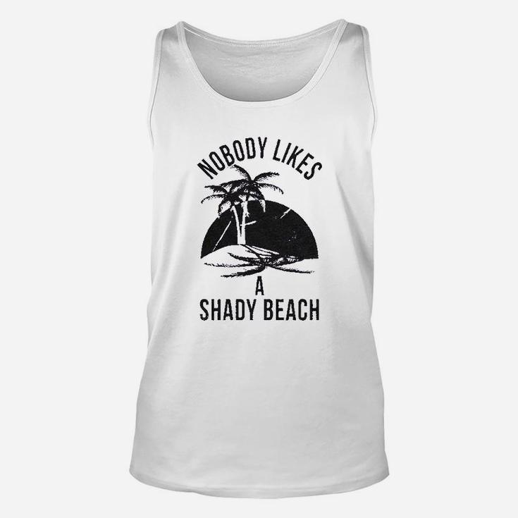 Shady Beach Funny Cute Vacation Unisex Tank Top