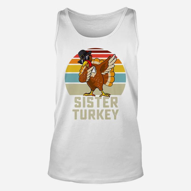 Sister Turkey Matching Family Thanksgiving Group Sibling Unisex Tank Top