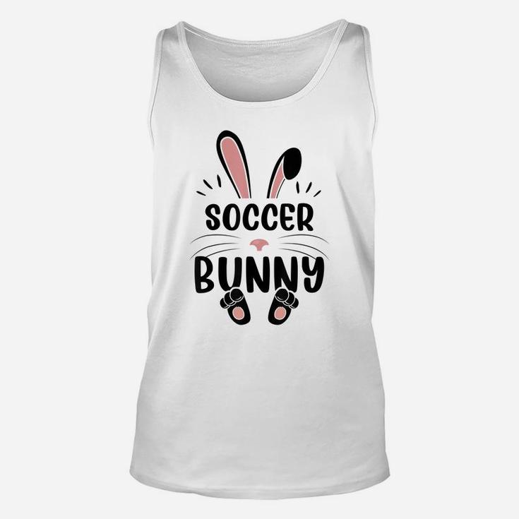 Soccer Bunny Funny Matching Easter Bunny Egg Hunting Unisex Tank Top