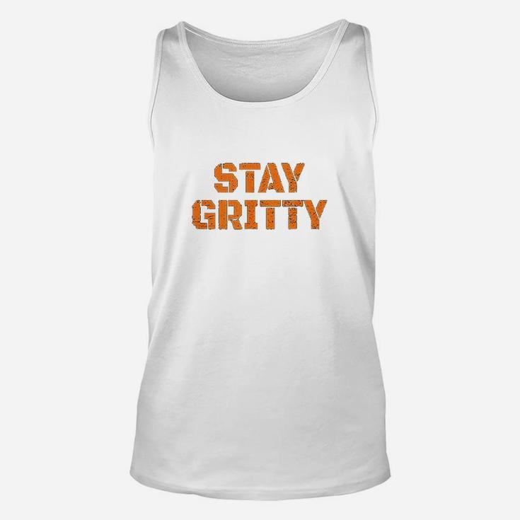 Stay Gritty Funny Ice Hockey Philly Gift Vintage Unisex Tank Top