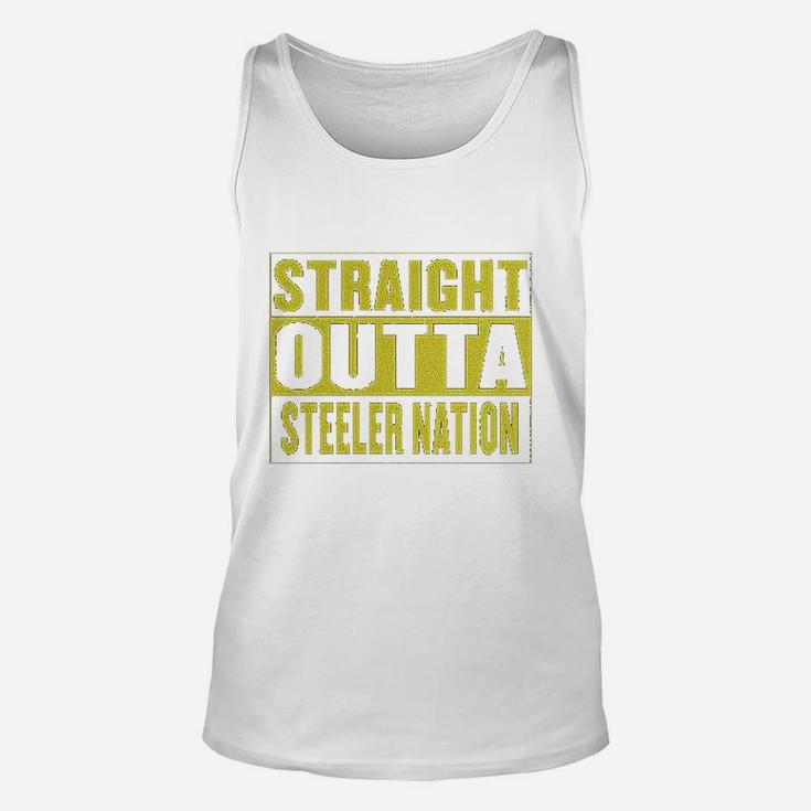 Straight Outta Steeler Nation Football Cropped Unisex Tank Top