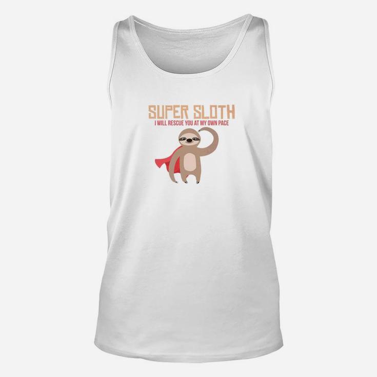 Supersloth Super Slow Funny Cute Sloth Superhero T-Shirt