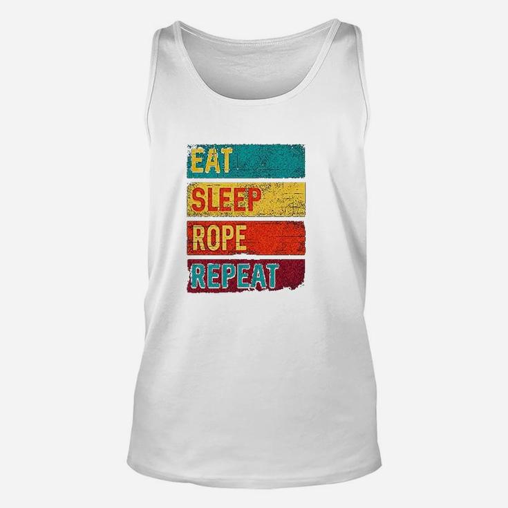 Team Roping Eat Sleep Rope Repeat Baby Unisex Tank Top