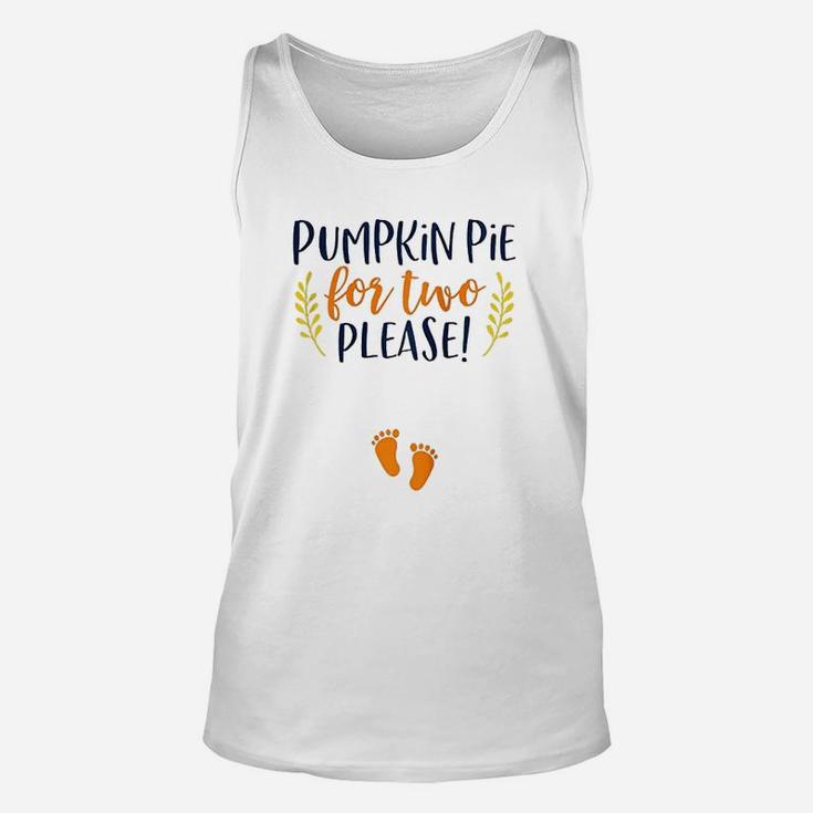 Thanksgiving Announcement Funny Baby Reveal Unisex Tank Top