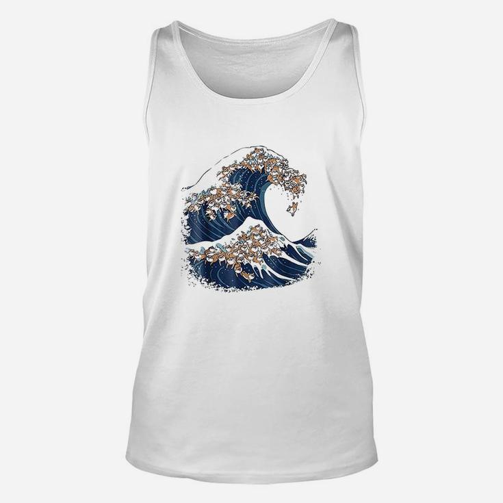 The Great Wave Of Shiba Inu Unisex Tank Top