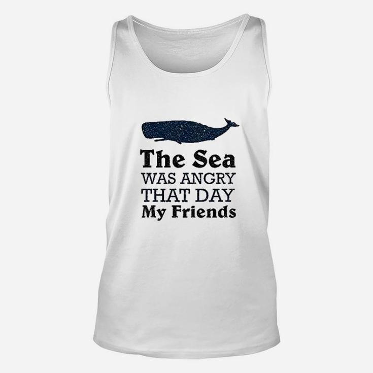 The Sea Was Angry That Day My Friends All Seasons Heather Gray Unisex Tank Top