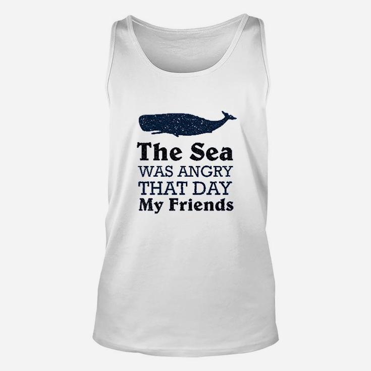 The Sea Was Angry That Day My Friends All Seasons Heather Royal Blue Unisex Tank Top