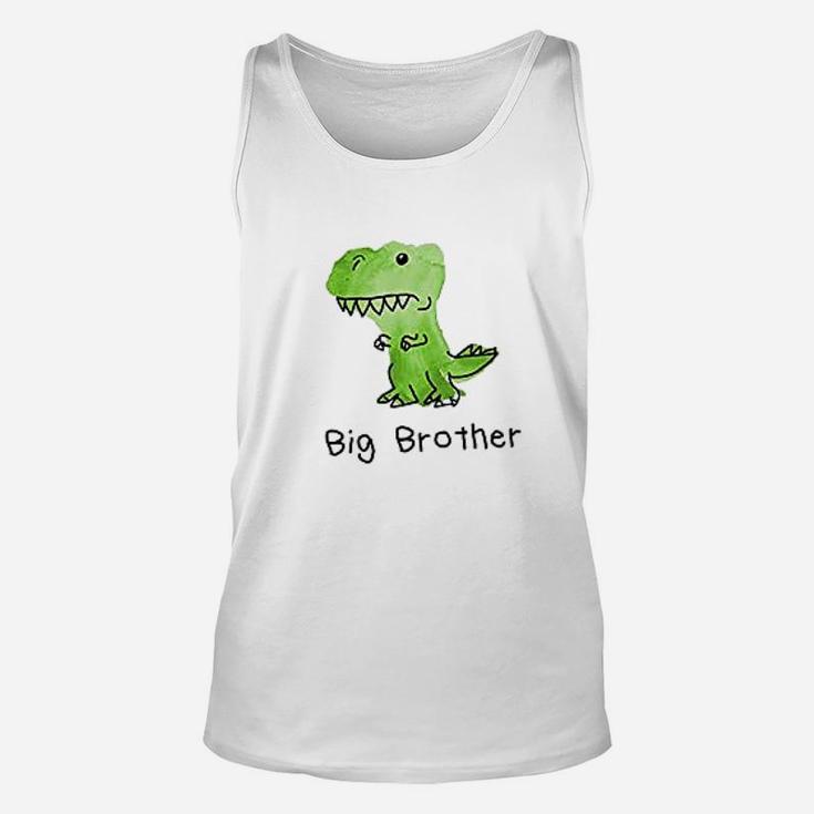 The Spunky Stork Dinosaur Big Sister Little Brother Matching Siblings Unisex Tank Top