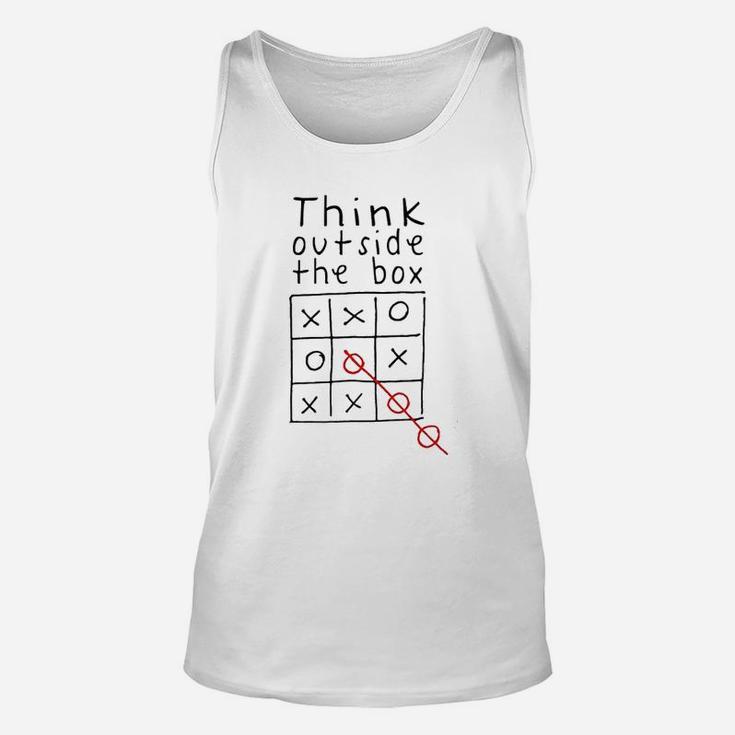 Think Out Side The Box Unisex Tank Top