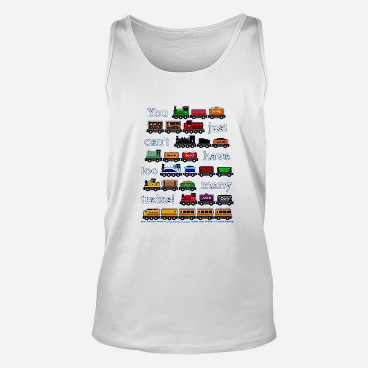 Too Many Trains Unisex Tank Top