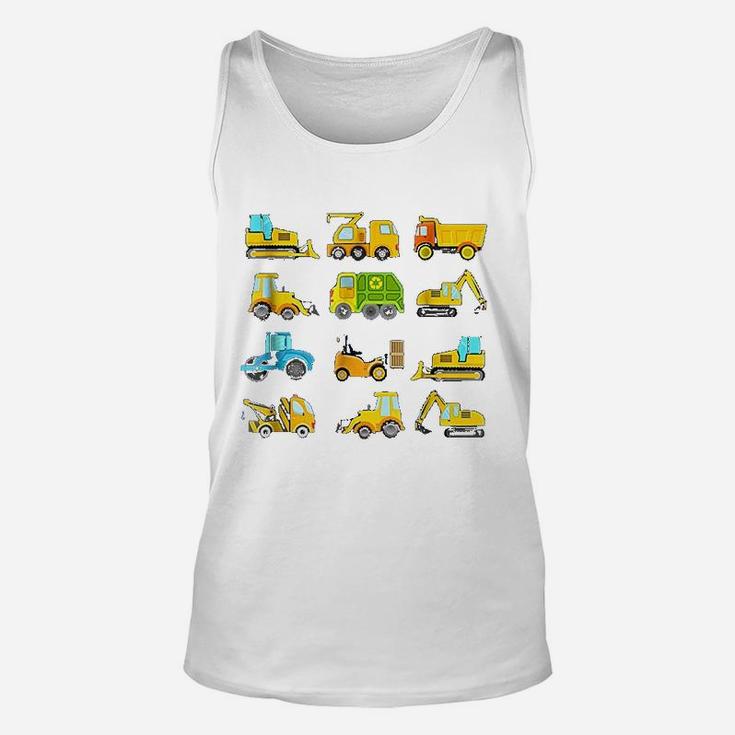 Trucks And Diggers Unisex Tank Top