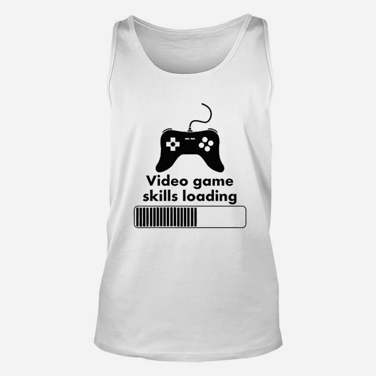 Video Game Skills Loading Funny Video Games Gaming Unisex Tank Top