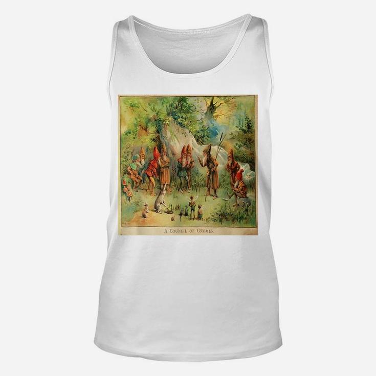 Vintage Council Of Gnomes Funny  Tee Unisex Tank Top