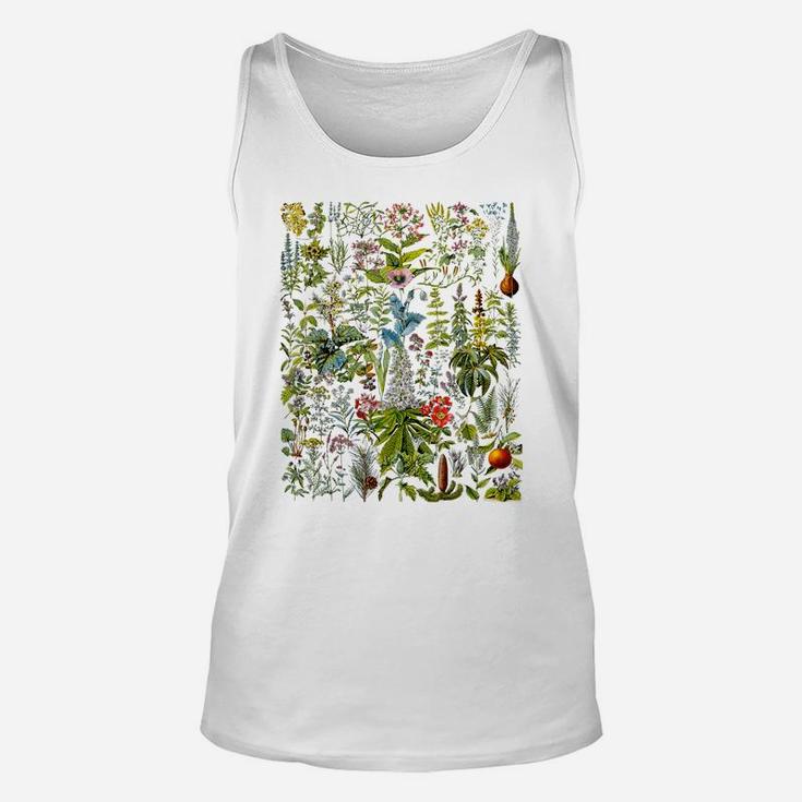 Vintage Flower Shirt, Flower Tshirt, Plant Tshirt, Gardening Unisex Tank Top