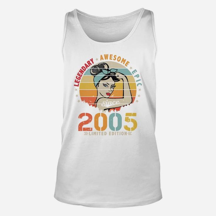 Vintage Legendary Awesome Epic Since 2005 Retro Birthday Sweatshirt Unisex Tank Top