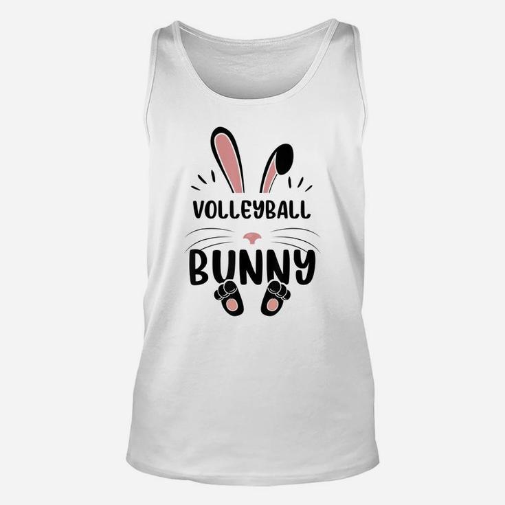 Volleyball Bunny Funny Matching Easter Bunny Egg Hunting Unisex Tank Top