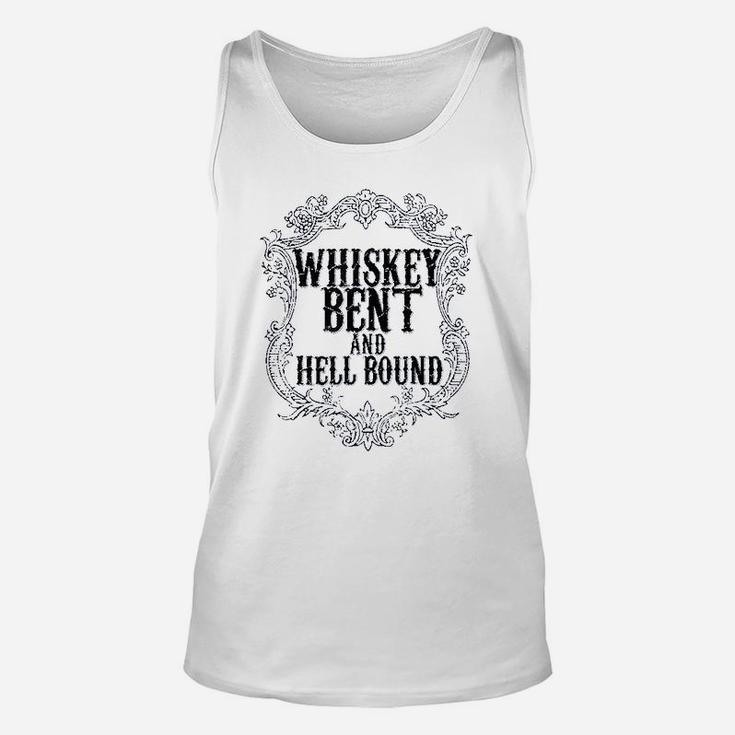 Whiskey Bent And Hellbound Drinking Unisex Tank Top