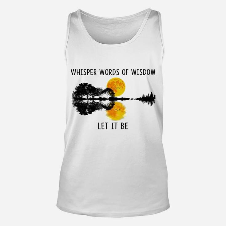 Whisper Words Of Wisdom Let-It Be Guitar Unisex Tank Top