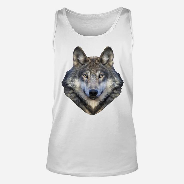 Wolf Shirt Wolf Spirit Animal Lone Wolf Face Cool Wolf Unisex Tank Top