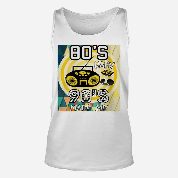 Womens 80S Baby 90S Made Me Classic Vintage Retro Graphic Unisex Tank Top