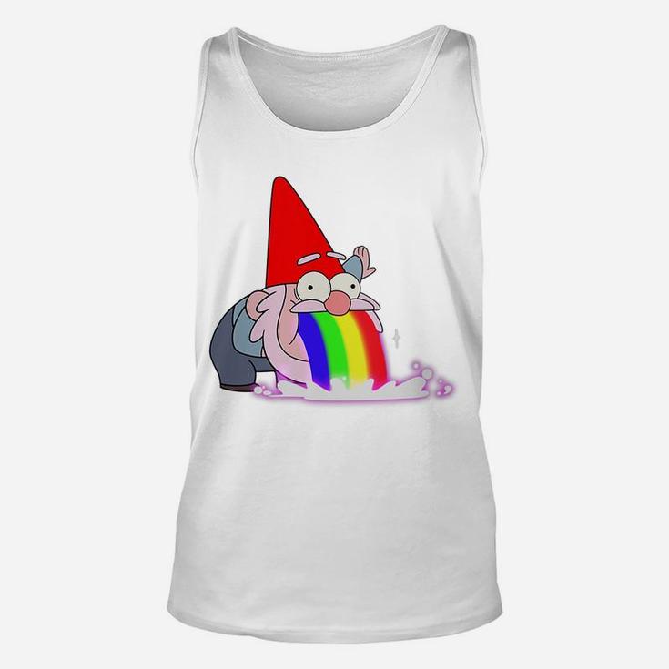Womens Rainbow Puking Gnome Gravity Inspired Big Dipper Falls Tee Unisex Tank Top