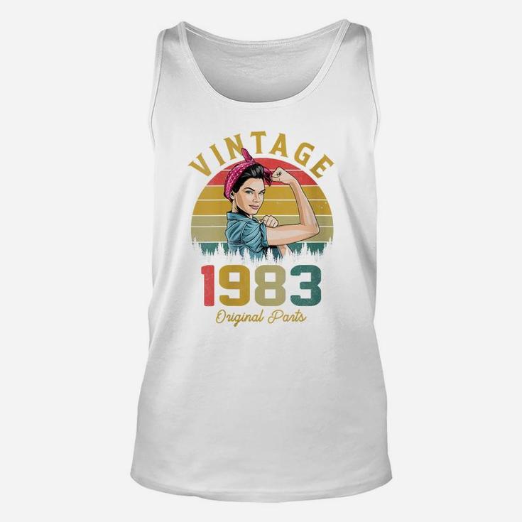 Womens Vintage 1983 Made In 1983 39Th Birthday Women 39 Years Old Unisex Tank Top