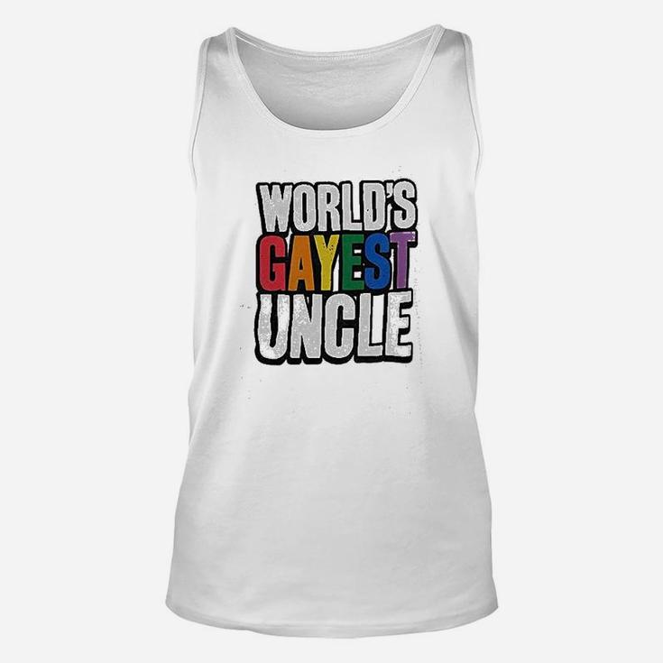 Worlds Gayest Uncle Unisex Tank Top