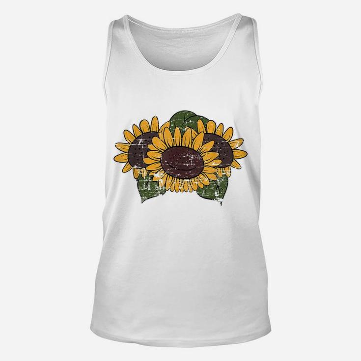 Yellow Flower Blossom Nature Hippie Beautiful Sunflower Unisex Tank Top