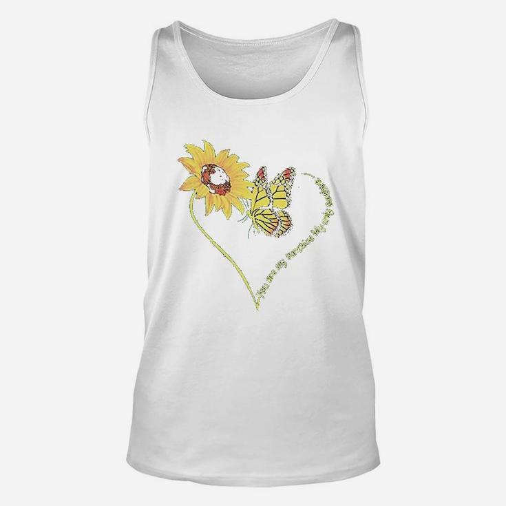 You Are My Sunshine Sunflower And Butterfly Unisex Tank Top