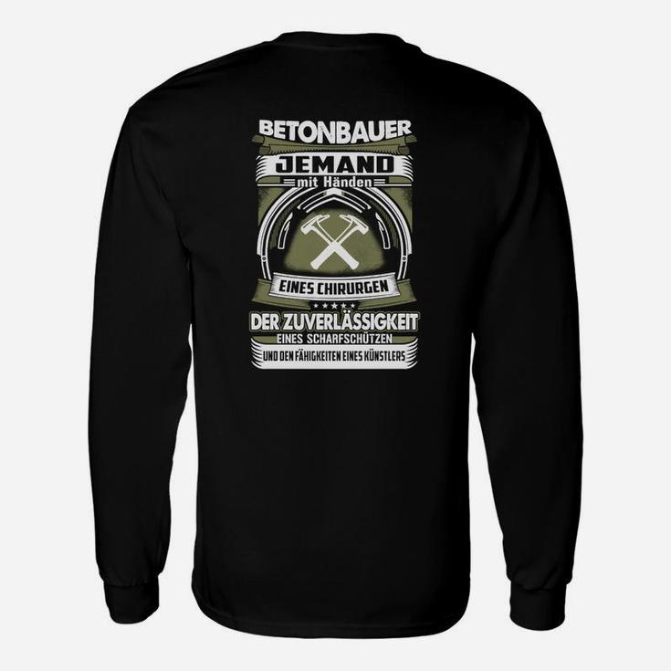 Betonbauer Eines Künstlers Langarmshirts