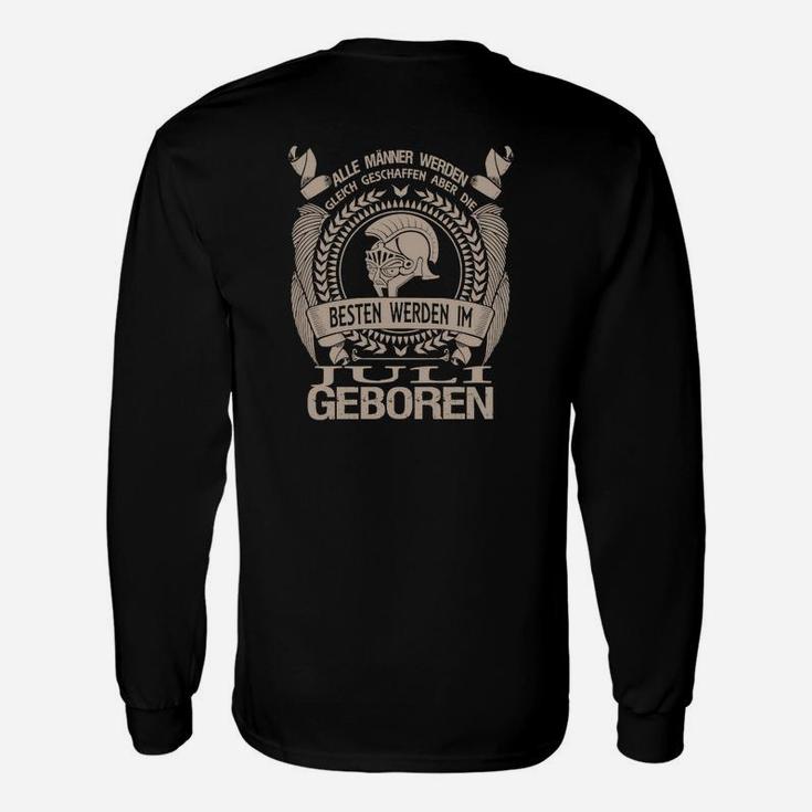 Geburtsmonat Herren Langarmshirts, Lustiges Schwarzes Tee für Beste Männer