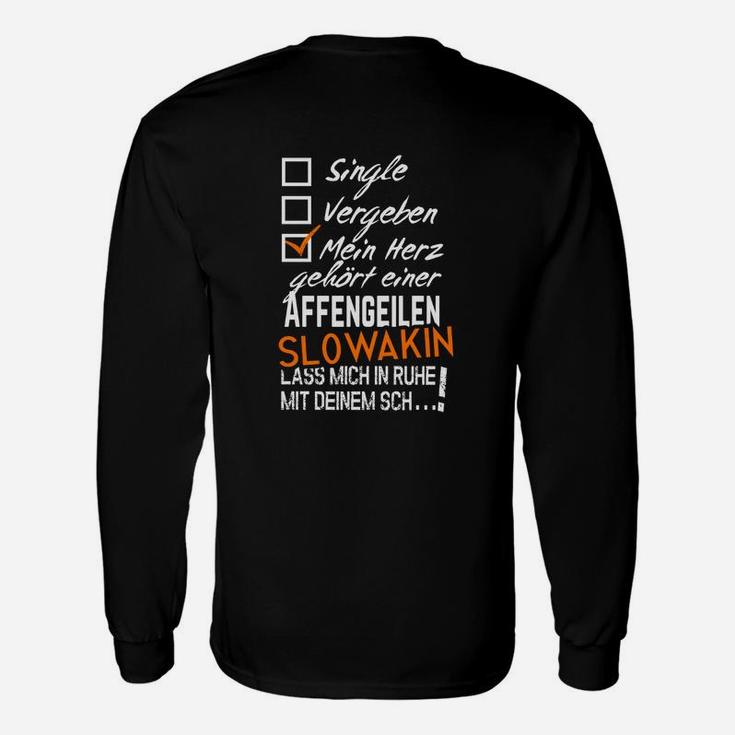 Single Vergeben Slowakin Langarmshirts