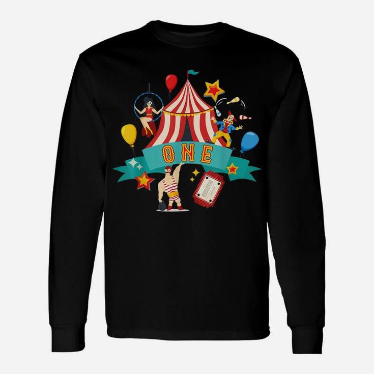 1 Year Old Circus Performer 1St Birthday Carnival Clown Baby Unisex Long Sleeve