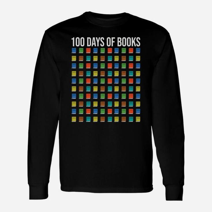 100 Days Of Books Happy 100Th Day Librarian Teacher Gift Unisex Long Sleeve