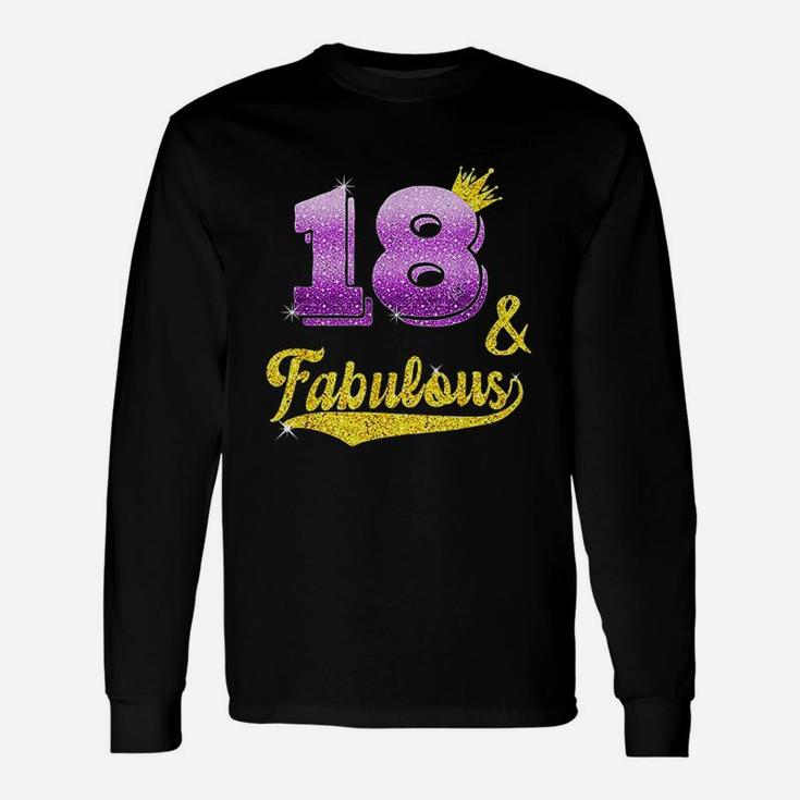 18 And Fabulous 18 Years Old Long Sleeve T-Shirt