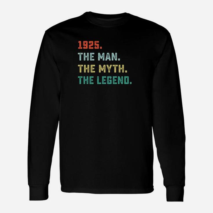 1925 Man Myth Legend Birthday Gifts For 95 Years Old Unisex Long Sleeve