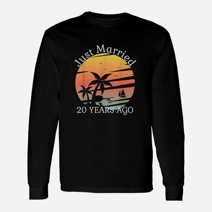 20Th Wedding Anniversary Cruise Just Married 20 Years Gift Unisex Long Sleeve