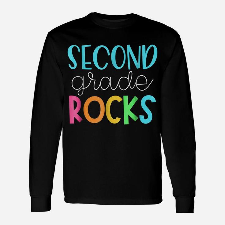 2Nd Teacher Team Shirts - Second Grade Rocks Unisex Long Sleeve
