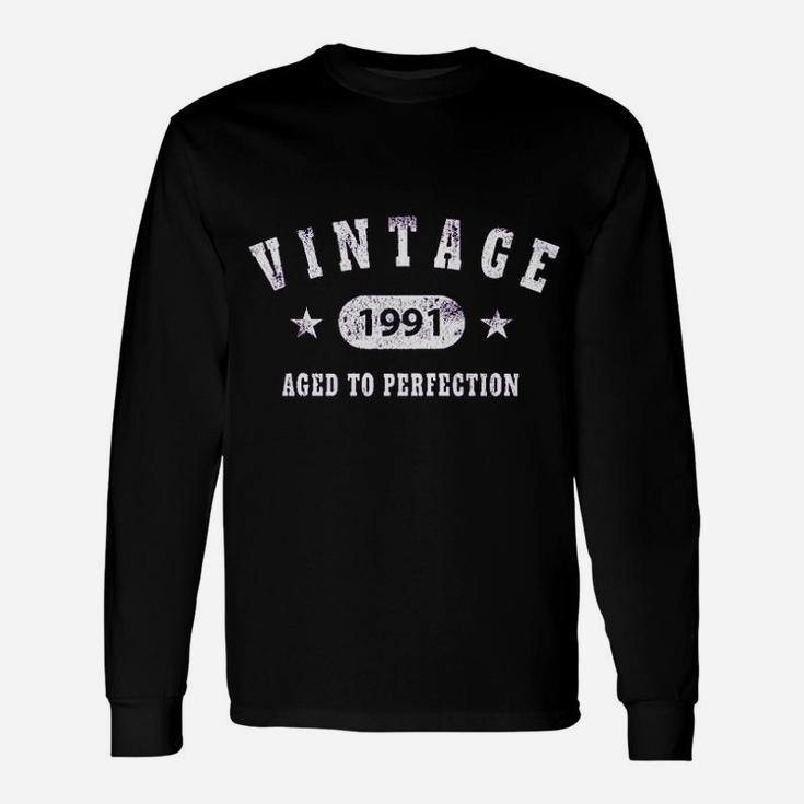 30Th Birthday Gift Vintage 1991 Aged To Perfection Unisex Long Sleeve